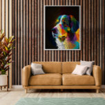 Hundar Porträtt Pop Art Stil Triadic färg Canvastryck<br><div class="desc">Det här kanvastrycket är en lekfull och färglös återgivning av en hund i stil på popkonst. hund består av enkla former och fet, triadiskt färg, som skapar en roligt och öga som fångar biet av konst. Perfekt för alla hund älskare som vill lägga till en liten bit stollig i sin...</div>