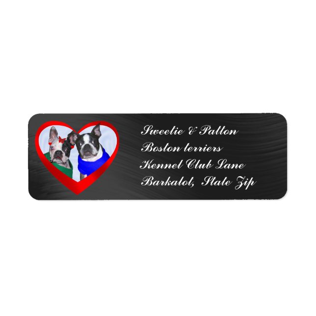 HUNDAR-RETURETIKETTER RETURADRESS ETIKETT (Framsidan)