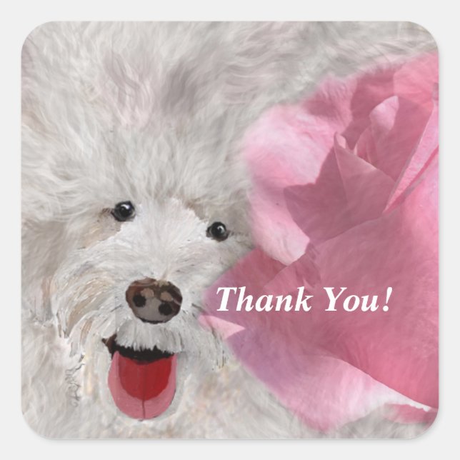 HUNDAR & RO FYRKANTIGT KLISTERMÄRKE (Framsida)