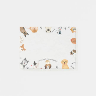 Hundar runt Gräns Post-it Notes