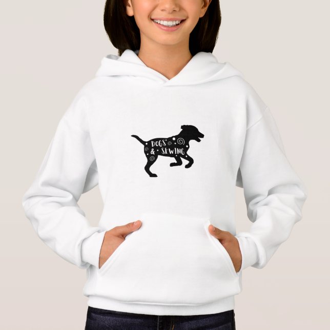 Hundar & Sewing. T Shirt (Framsida)