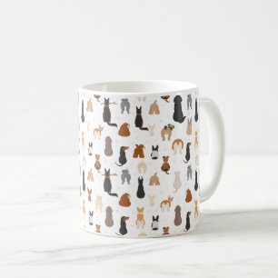 Hundar sitta baksida kaffemugg