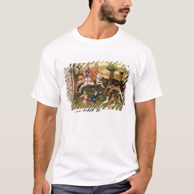 Hundar som anfaller en leopard, från en bok tee shirt (Framsida)