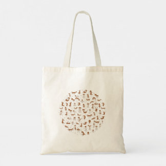 Hundar som gör yoga Tote-väska Tygkasse
