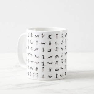 Hundar som gör yoga, yoga-pologer kaffemugg