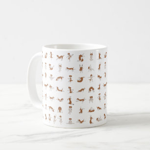 Hundar som gör yoga, yoga-pologer kaffemugg