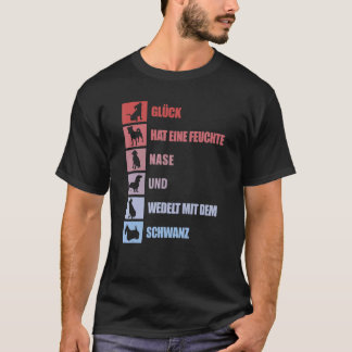 Hundar som säger på tyska om fyra benägna vänner H T Shirt