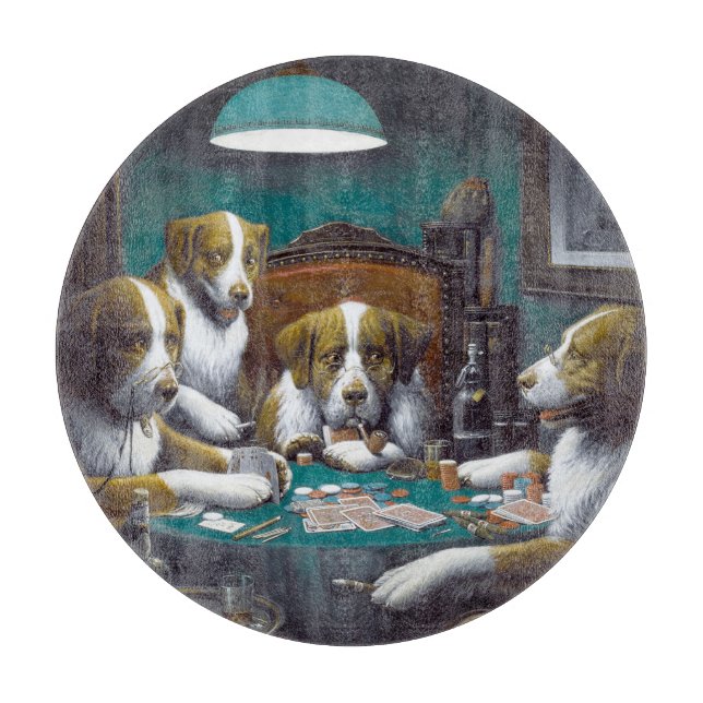 Hundar som spelar poker Cassius Marcellus Coolidge (Framsidan)