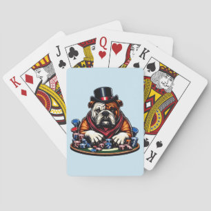 Hundar som spelar pokerspelkasinokonst casinokort