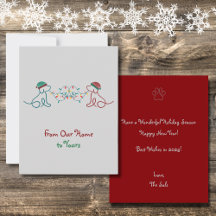 Hundar spelar med julen Ljus Party