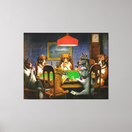 Hundar spelar Poker Wall Art Canvastryck