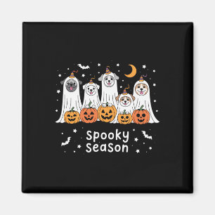 Hundar Spöken Cute Hundar tryckt som Ghost Funny H Magnet
