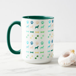 Hundar, Tass avtryck och Hund Bones Coffee Mugg