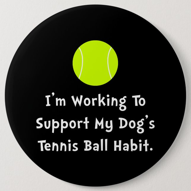 Hundar Tennis Boll Knapp (Framsida)