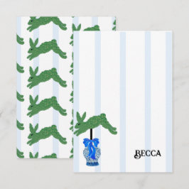 Hundar Topiary Ginger Burk Burk Tack Kort