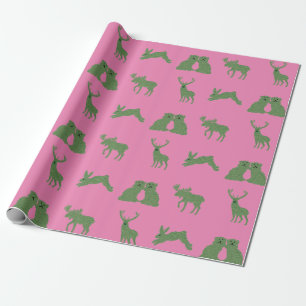 Hundar Topiary Hjort Rabbit Wrapping P Presentpapper