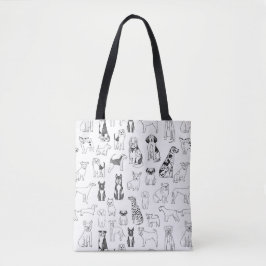 Hundar Tote Bag - hund design, hund Tygkasse