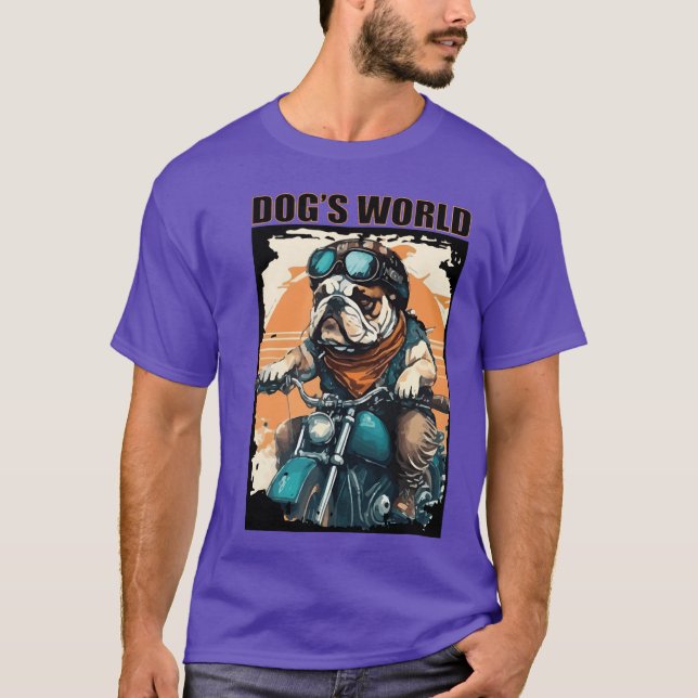 hundar världsfamiljeråkare t shirt (Framsida)
