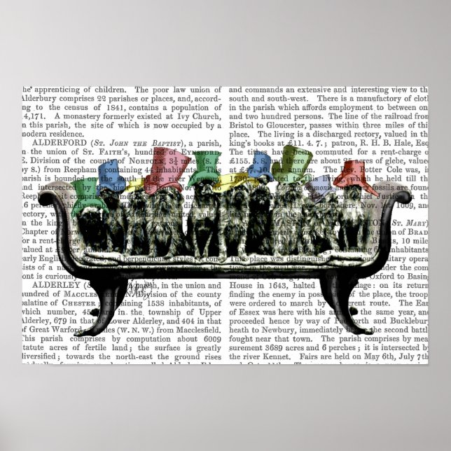 Hundar vid Soffa Poster (Framsidan)