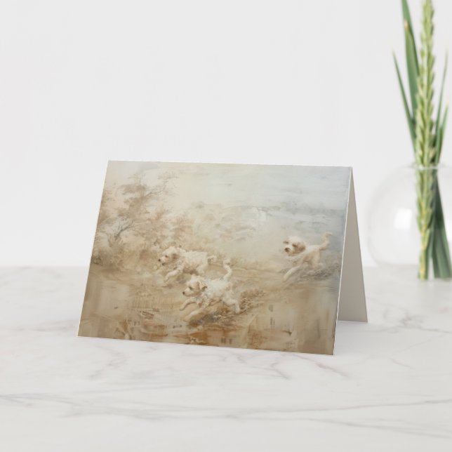 Hundar - Vik kort hälsningkort (Framsida)