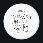 Hundar Vin Kärlek: Offert Funky Hand Lettered Magnet<br><div class="desc">Hundar Vin Kärlek Happiness Quote Funky Hand Lettered magnet © Gorjo Design. Tryckt av Zazzle. // Behöver du en anpassad design? Har andra idéer? Kontakta mig gärna på: zoe@gorjodesigns.com</div>