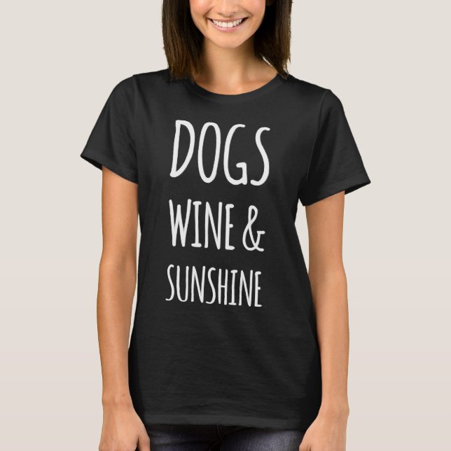 Hundar Vin&solsken T Shirt (Framsida)
