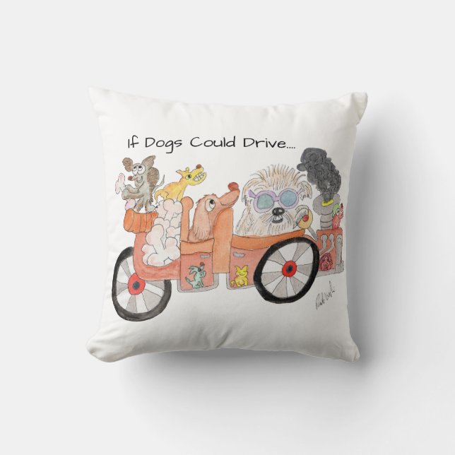 Hundars Drömobil Kudde (Framsida)