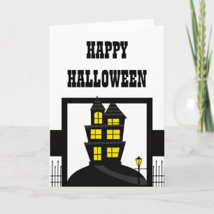 Hundat House Halloween-kort Kort