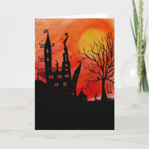 Hundat House Halloween-kort Kort