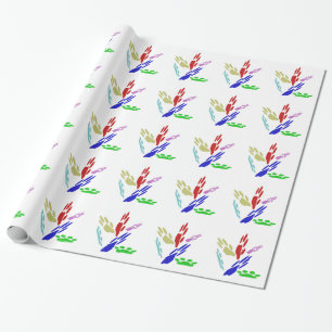 Hundavtryck med prickar presentpapper