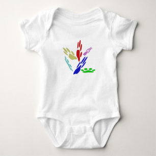 Hundavtryck med prickar tee shirt