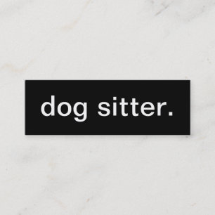 Hundbarnvaktvisitkort Mini Visitkort