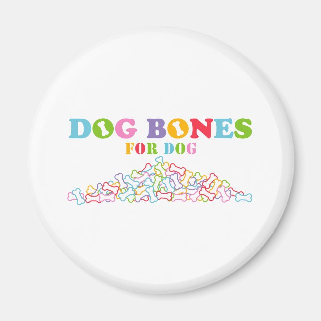Hundben för hund magnet (Framsidan)