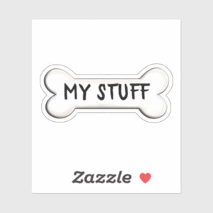 hundben formar klistermärken