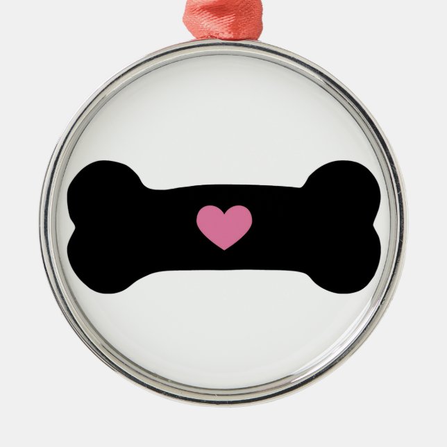 Hundben Julgransprydnad Metall (Framsidan)