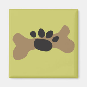 Hundben & tasstryck magnet
