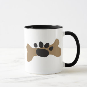 Hundben & tasstryck mugg