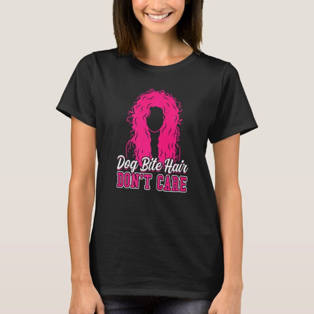Hundbett Hår Bryr Sig Inte Om  Djurkontrollant T Shirt (Framsida)