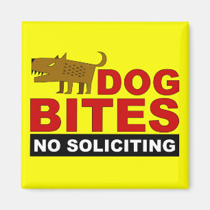 Hundbitor, ingen Soliciting magnet
