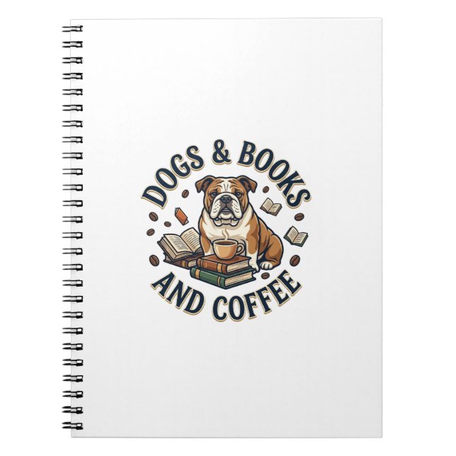 HundböckerKaffeBulldogStackKopp_1 Anteckningsbok (Framsidan)