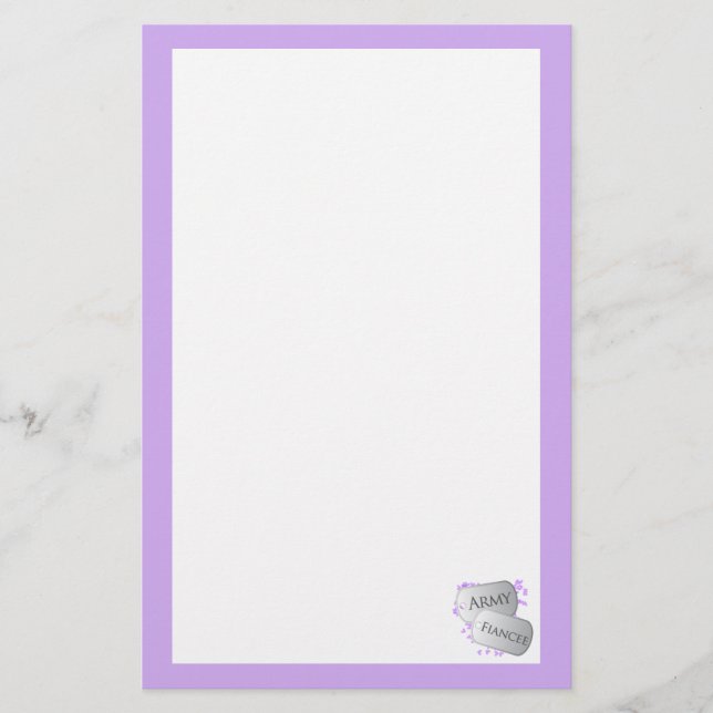 Hundbrickor arméns fästmö brevpapper (Framsida)