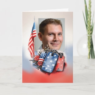 Hundbrickor på Anpassadet Veterans Day Kort