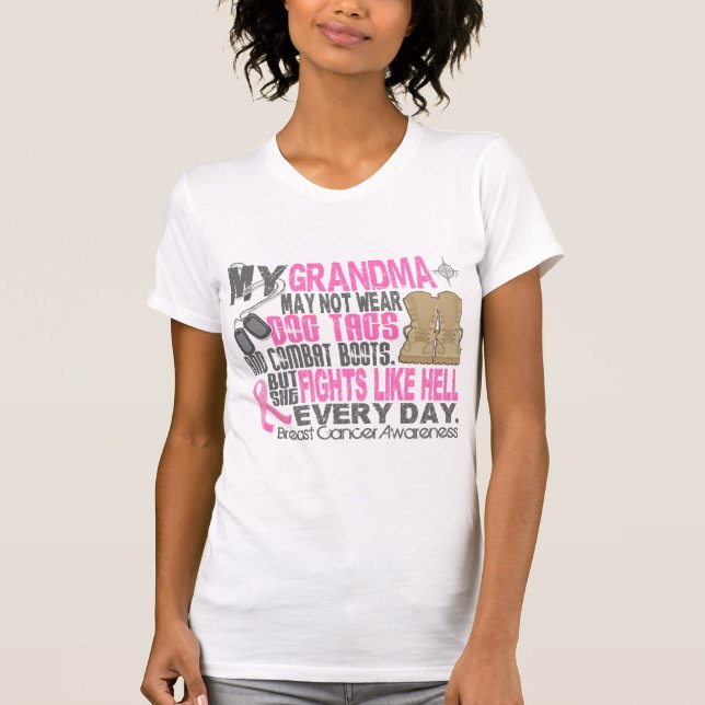 Hundbrickorbröstcancermormor T-shirt (Framsida)