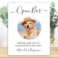 Hundbröllop Öppen Bar Anpassad Foto Drinkar På Oss