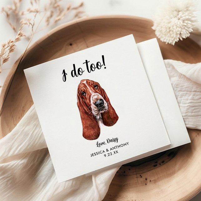 Hundbröllops cocktail servetter (Skapare uppladdad)