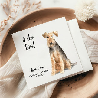 Hundbröllops cocktail servetter