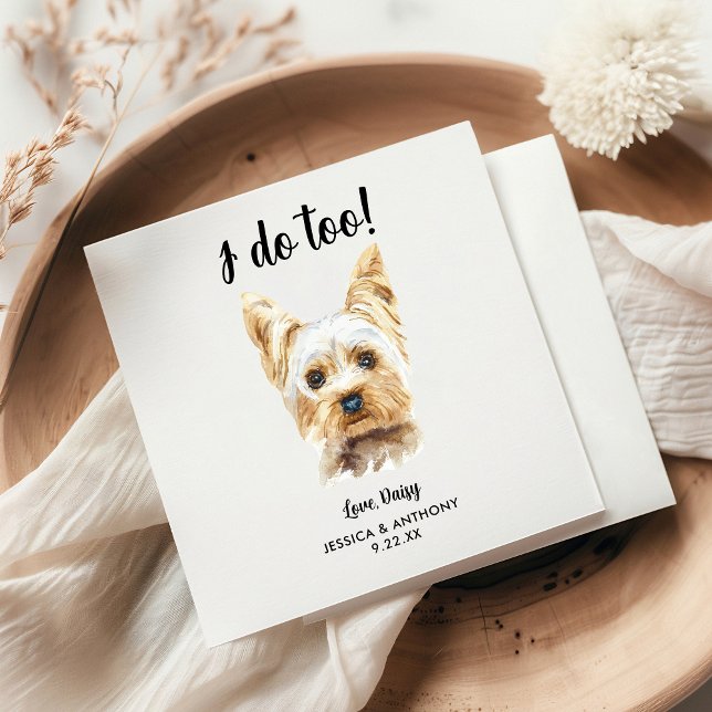 Hundbröllops cocktail servetter (Skapare uppladdad)
