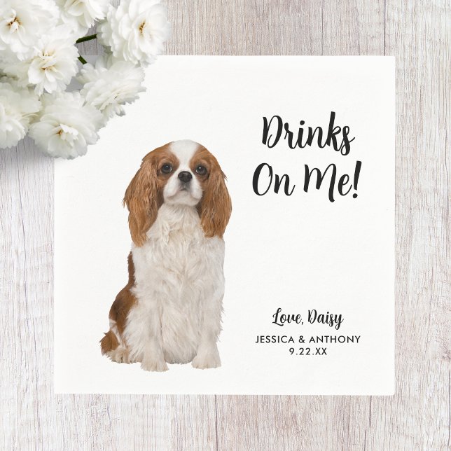 Hundbröllops cocktail servetter (Skapare uppladdad)