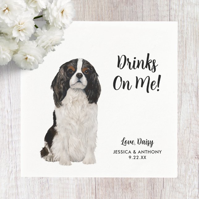Hundbröllops cocktail servetter (Skapare uppladdad)