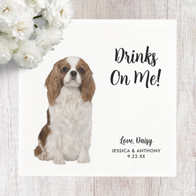 Hundbröllops cocktail servetter (Skapare uppladdad)